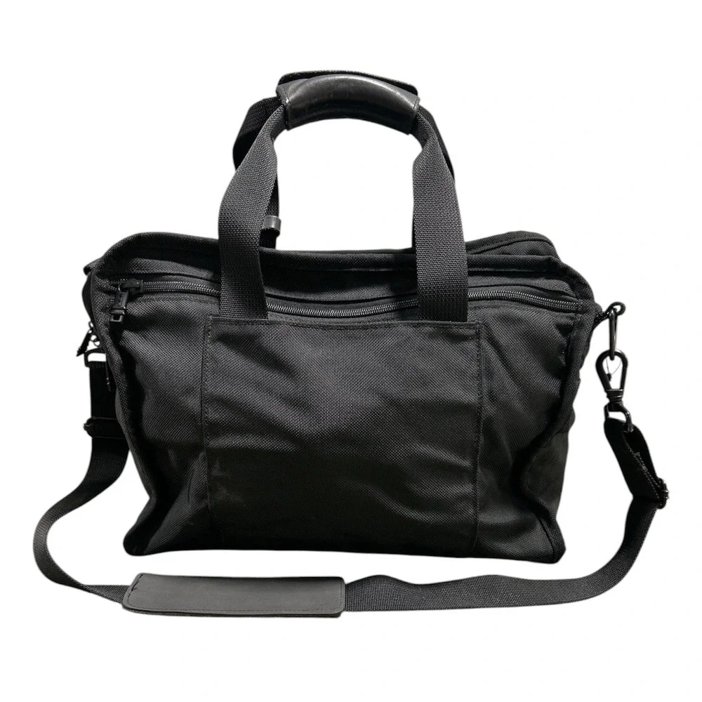 Tumi Ballistic Nylon Messenger Bag Briefcase Black Crossbody Travel Work Bag